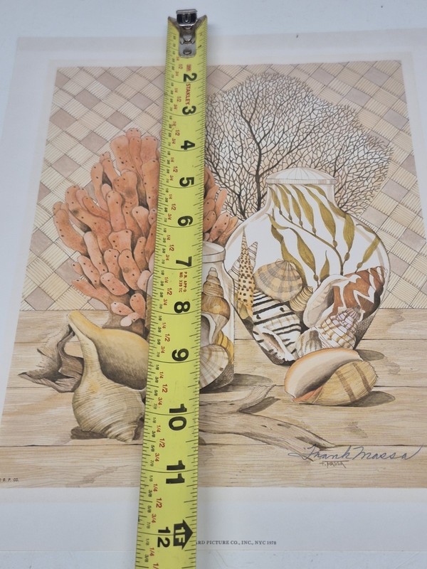 Vintage Frank Massa Beach Still Life Print Signed gallery