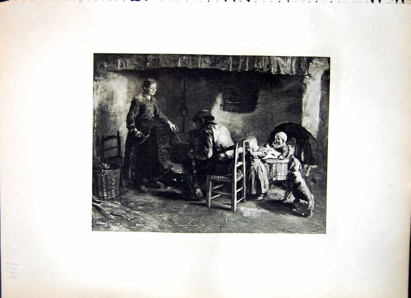 Old Preparing The Evening Meal Albert Neuhuijs Baby Toddler Parents 109J