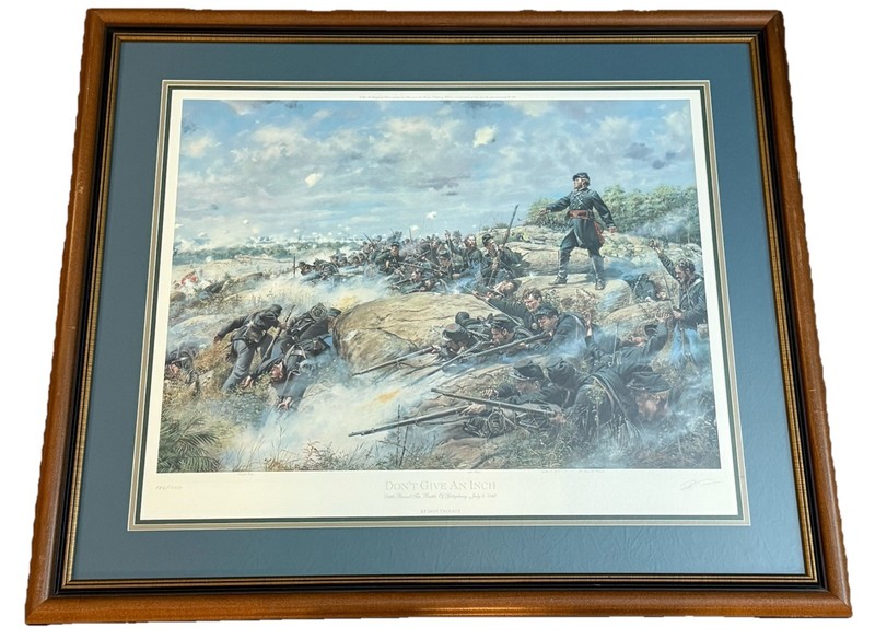 Don Troiani – Civil War Print – Don’t Give An Inch – Framed & Matted With COA