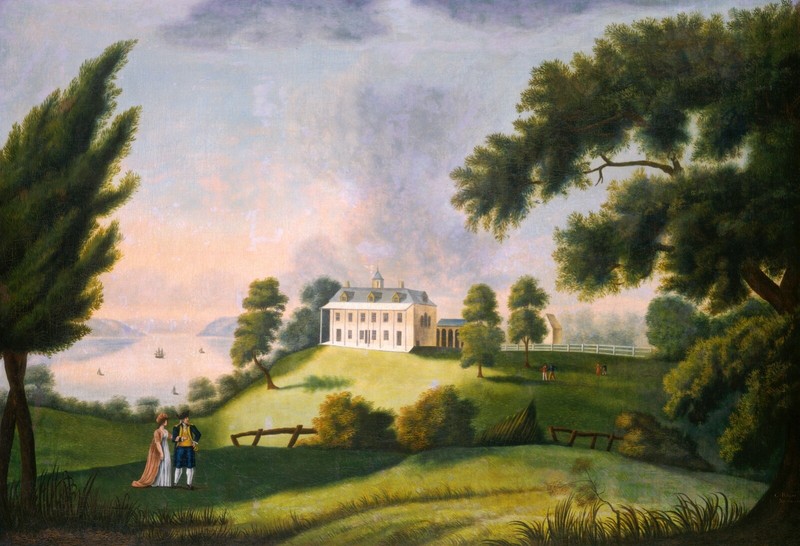 George and Martha Washington Mount Vernon Art Print Historical Decor