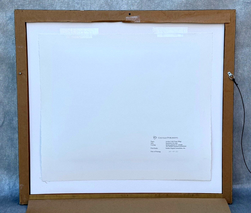 SHARON BURKETT KAISER SEASCAPE LITHOGRAPH PENCIL SIGNED ARCHES PAPER COA 65/195 gallery