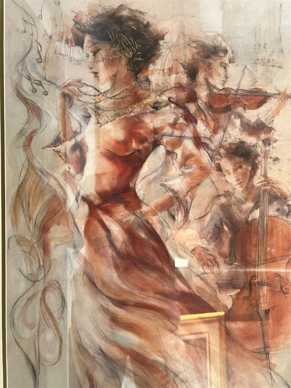 GARY BENFIELD "PRECIOUS MOMENT" SERIOLITHOGRAPH ON DELUXE PAPER W COA gallery