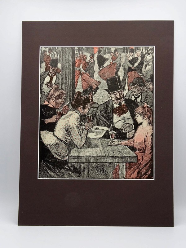 Antique Théophile Steinlen Lithograph on Paper Vieux Debris(Old Debris) ca. 1907