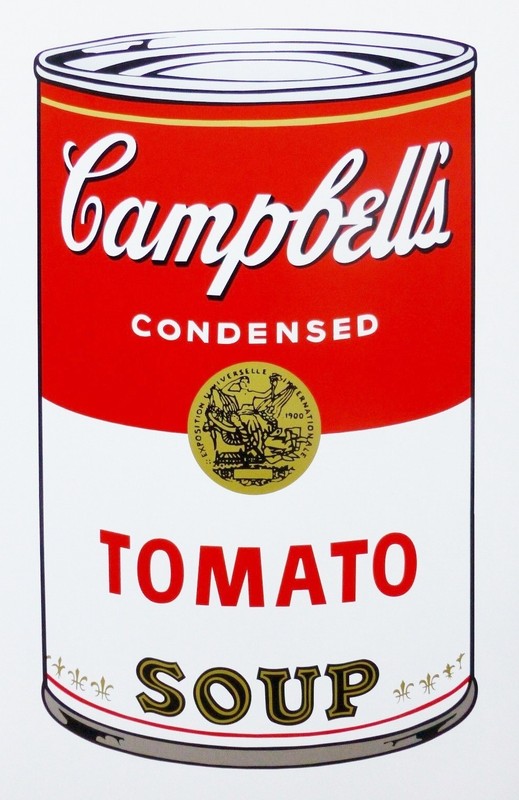 ANDY WARHOL CAMPBELLS’ TOMATO SOUP I Can SUNDAY B.MORNING Pop Art