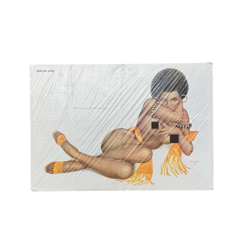 Vintage Alberto Vargas Bad Girl Pin Up Print On Cardboard Frame Ready 11×16