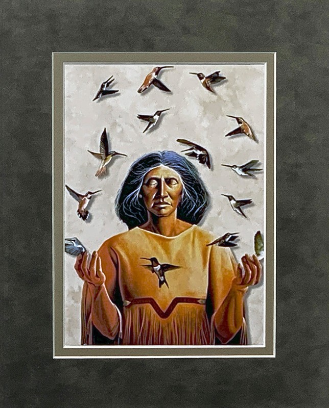 Frank Howell Reunion Double Matted Art Print fits a standard 8×10 frame