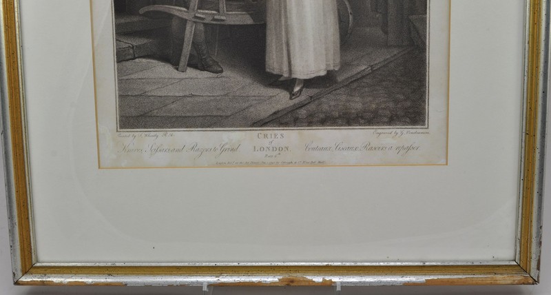Original Stipple Engraving Wheatley "Knives to Grind" Cries of London 1795 gallery
