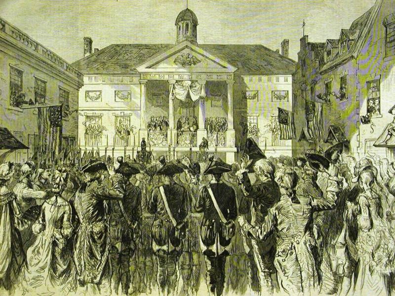 MARTHA WASHINGTON ACADEMY OF MUSIC 1879 Antique Print Matted