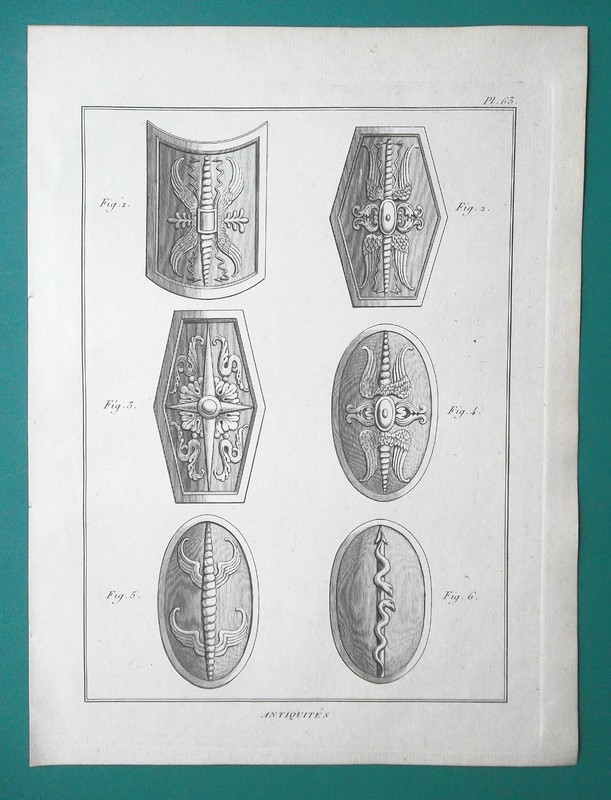MILITARY Greek Roman Barbar Legionaries – 2 (Two) 1804 Antique Prints