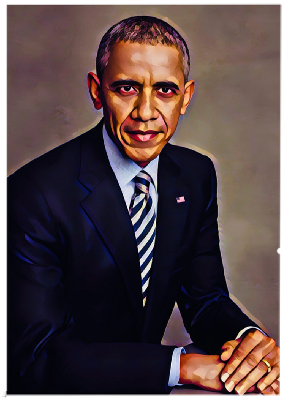 BARACK OBAMA * Fun Novelty * POLITICS * Art Card * ATC ACEO