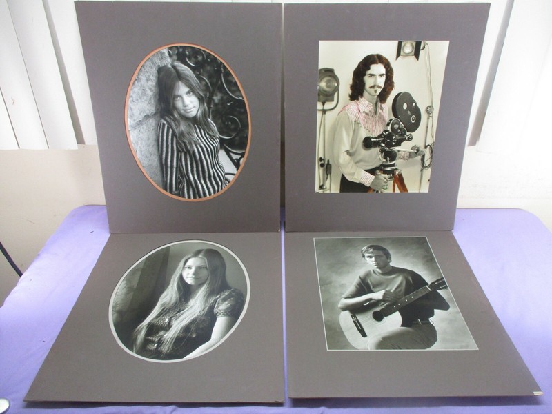 Vintage Mod Culture 1960’s Young Adult Hippie Portraits B & W 20″ x 16″ Set