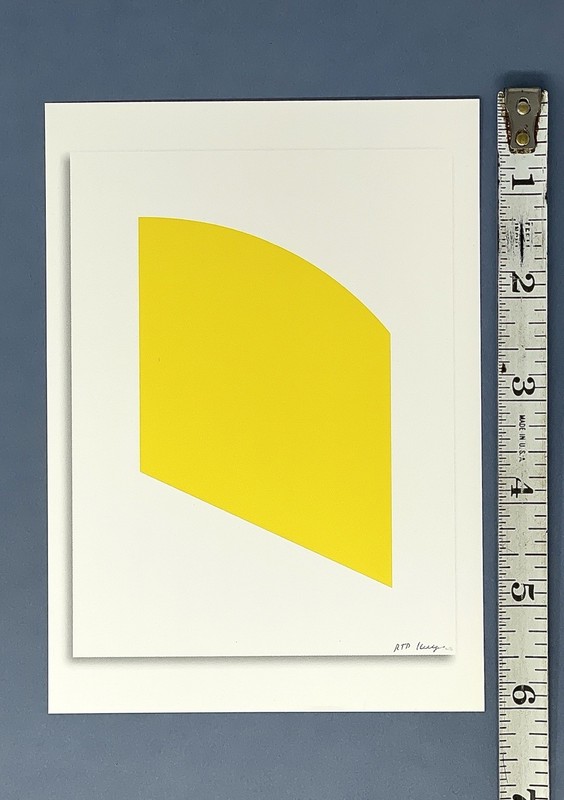 Ellsworth Kelly Art Print Announcement Card 2004 Gemini Gallery NYC - Yellow gallery