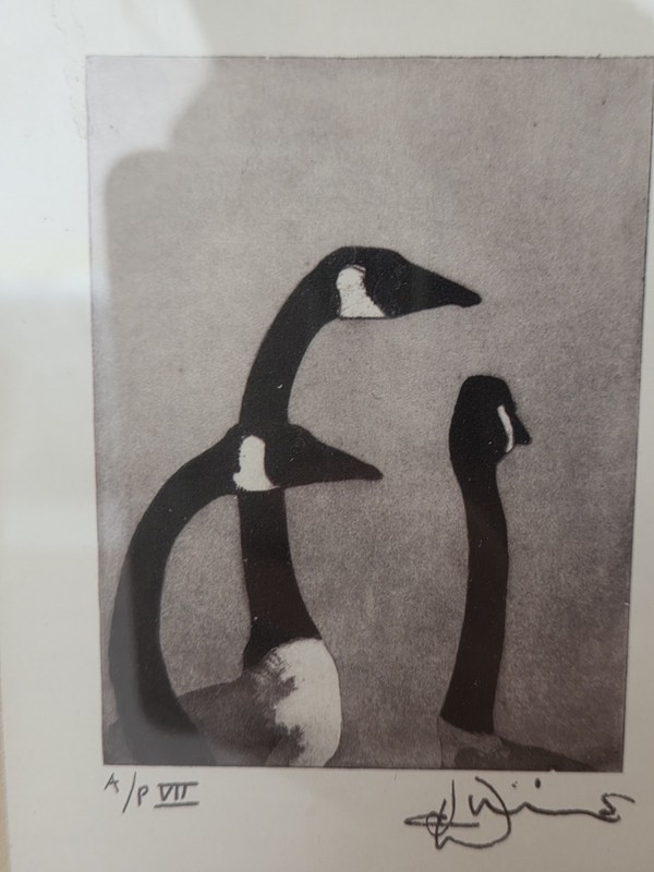 Pair Signed Limited Edition Goose Prints A/P VII & 66/100 Over Kew Towards Heat" gallery