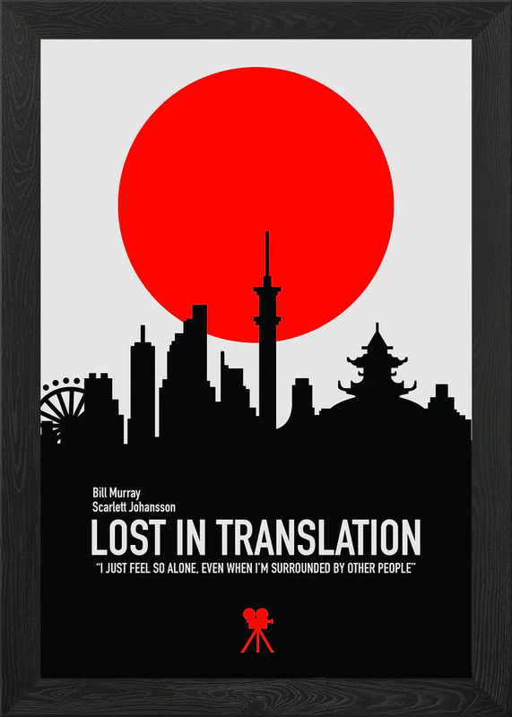 Lost in translation Framed Wall Art Poster Canvas Print Picture