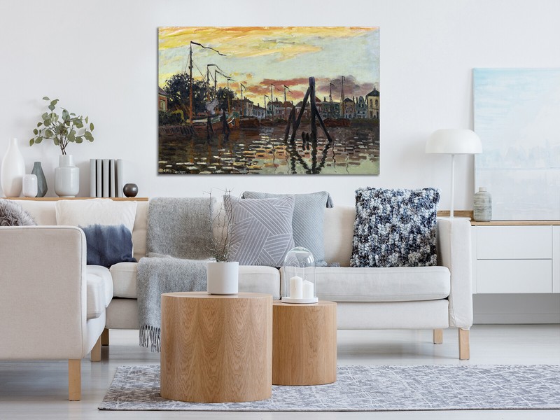 The Port of Zaandam Claude Monet canvas print framed/ print only gallery