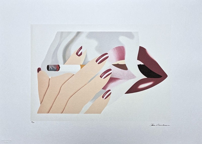 TOM WESSELMANN – Smoker III – signed, numbered edition 145/45, 70×50 cm