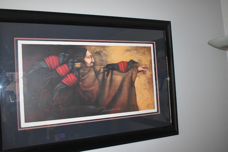 Frank Howell «Lakota Messenger» Print Beautifully Framed