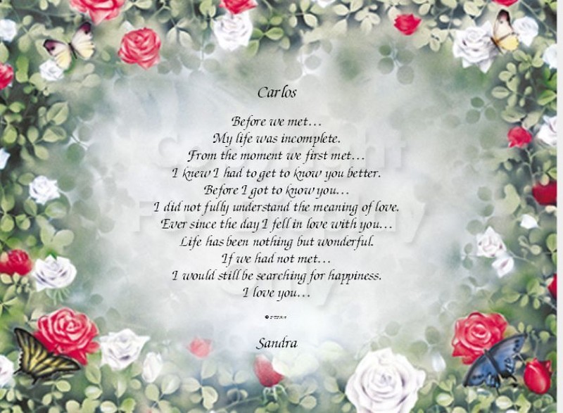 Love, Before We Met My Life Was Personalized Gift Print Love Marriage 1227
