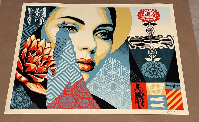 Obey Giant «Harmonious Elements» Shepard Fairey Poster Print Signed #/500