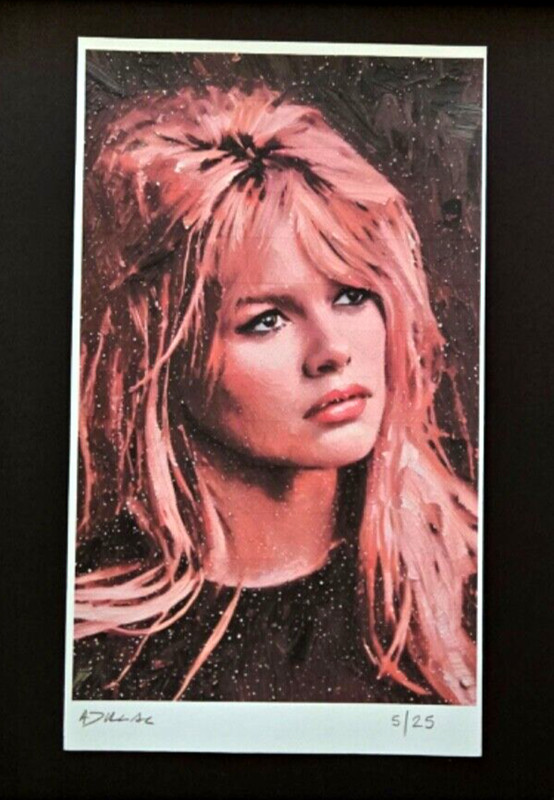 💎ALEXANDER DULAC | BRIGITTE BARDOT Hand Signed Authentic Edition of 25 COA gallery