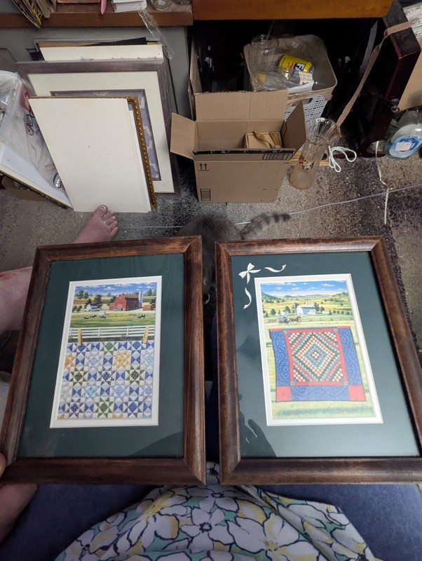 Two Quilt Prints By Rebecca Barker