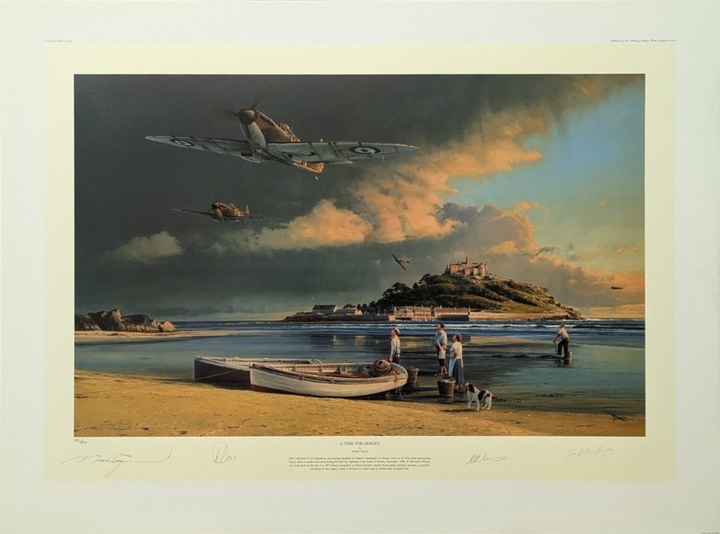 A Time For Heroes by Robert Taylor signed by 3 Battle of Britain Fghter pilots gallery