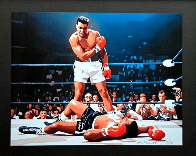 💎ALEXANDER DULAC | MUHAMMAD ALI Hand Signed Authentic Print Ed of 10 COA+ gallery
