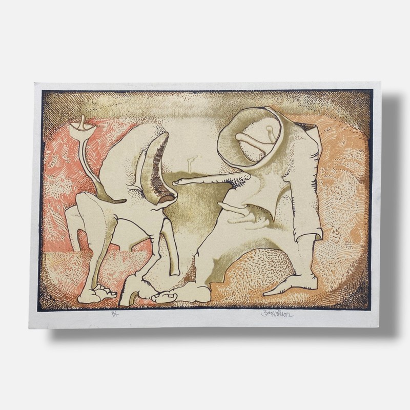 Julio Zachrisson Acebedo «Amarillo» P.A., Fine Art Print | 34 x 24 cm