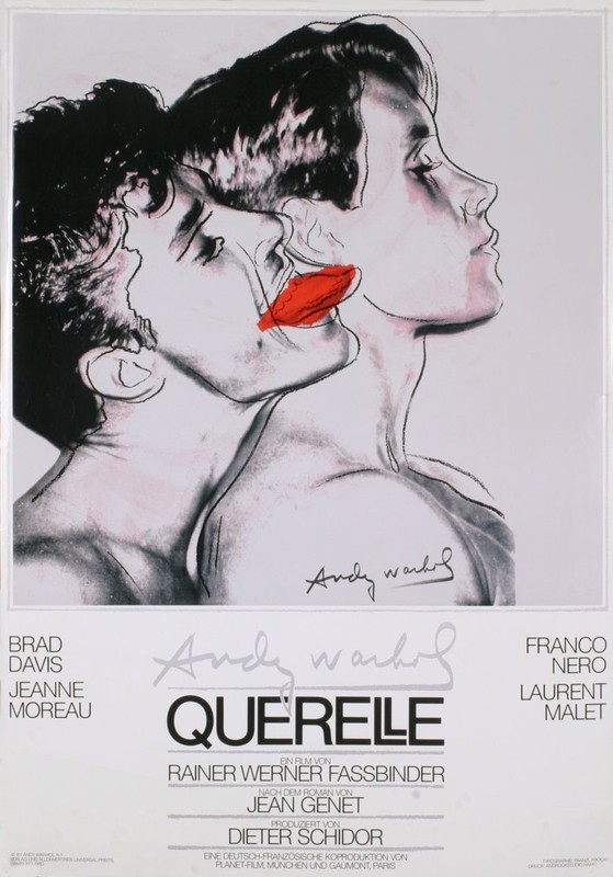 ANDY WARHOL - Querelle (White) Original 1982 Poster Art Print ** Extremely Rare