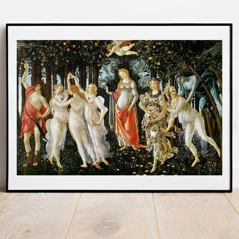 Art print Botticelli La Primavera Spring poster painting wall Art picture