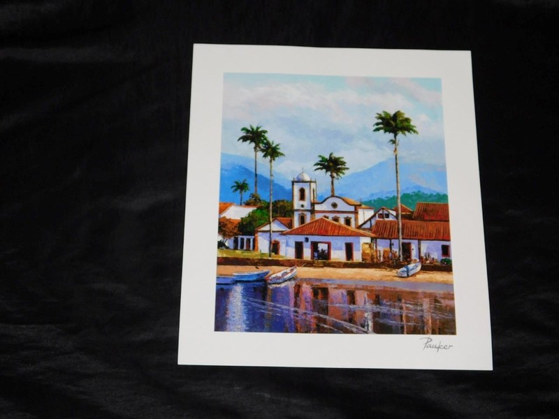 Alex Pauker Reflections Signed Art Print Seriolithograph Mediterranean Israeli