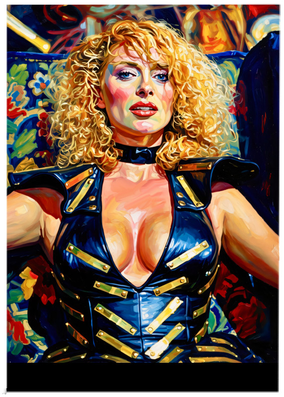 SYBIL DANNING * Fun Novelty * CELEBRITY * Illustrated Art Card * ATC ACEO