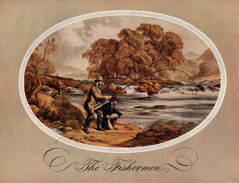 Vintage Lithograph The Fisherman G Gauci 1857 London Holiday Magazine Aug 1953