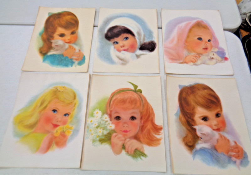 Vtg 1960s Northern Tissue American Beauty Prints by Frances Hook 11×14 Lot Of 6