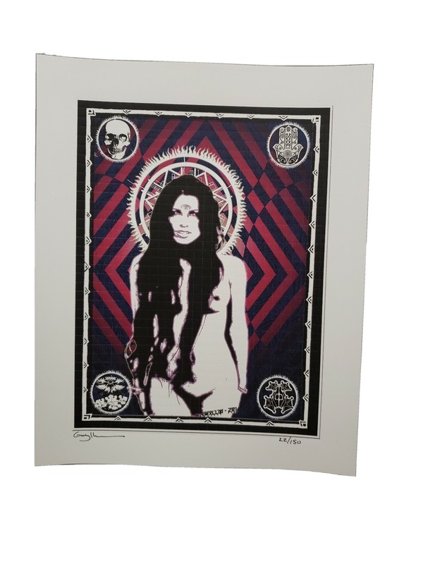 Gwyllm Llwydd «Invocation» signed Blotter Art Print LTD Edition Psychedelic Art