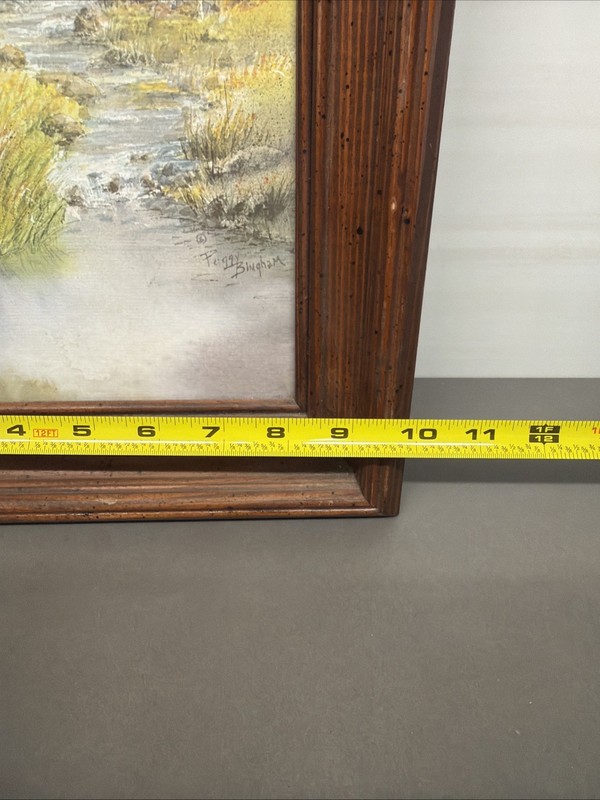 Vintage Peggy Bingham Framed Print Aspen, Mountains Landscape P0 gallery