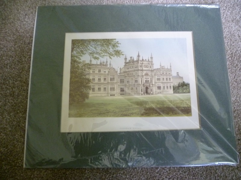 AN ANTIQUARIAN c1880 HAND COLOURED LITHOGRAPH OF 'CORSHAM COURT' WILTSHIRE. gallery