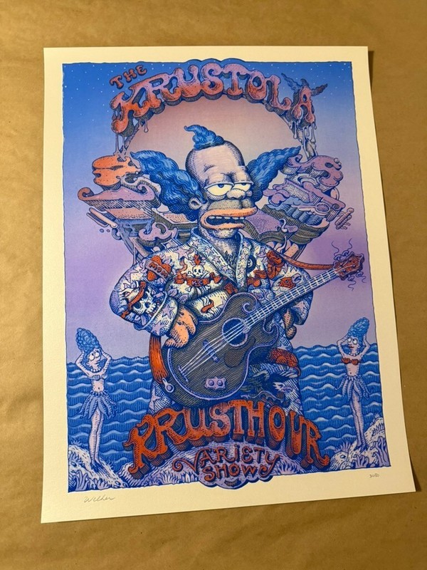 David Welker – The Krustola Variety Show (Indigo Variant) – Signed & Numbered