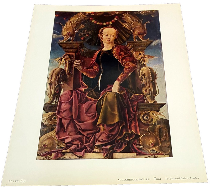 Metropolitan Seminars In Art Plate D3 Allegorical Figure 12 1/2″x 9 1/2″