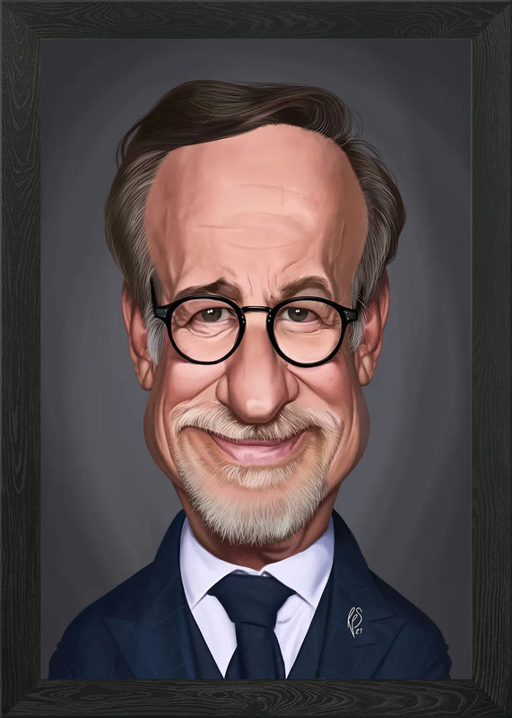 Steven Spielberg Framed Wall Art Poster Canvas Print Picture