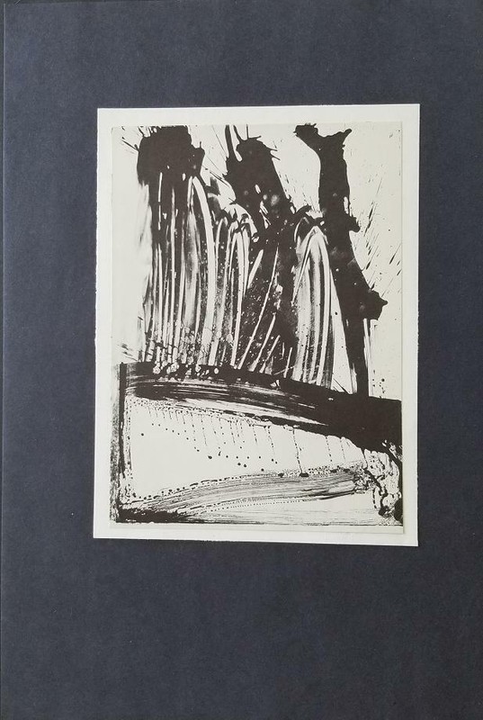 Willem De Kooning "Untitled" Mounted b/w Lithograph 1973 PlateSigned