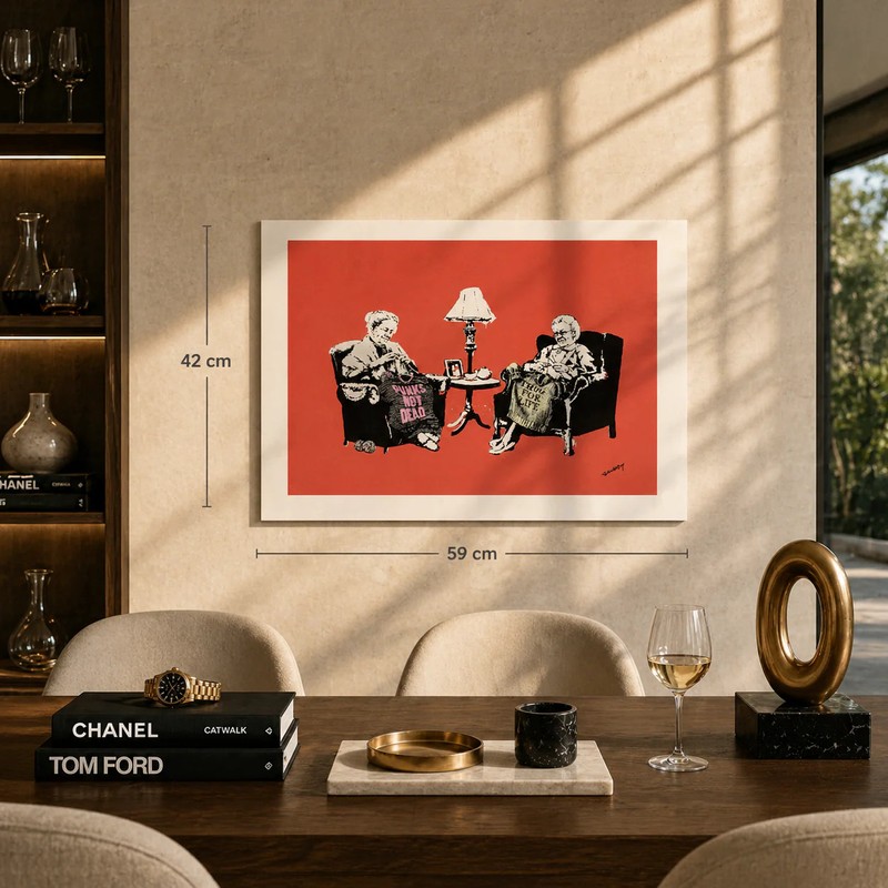 Banksy Grannies Lithograph on Arches 300gsm 16.5x23in (42x59 cm) gallery