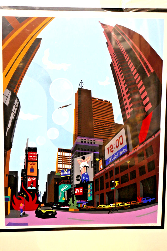 A Ripple in Time Square Serigraph Adrienne Tammara Beck 1992 Signed 4/80 Matted gallery