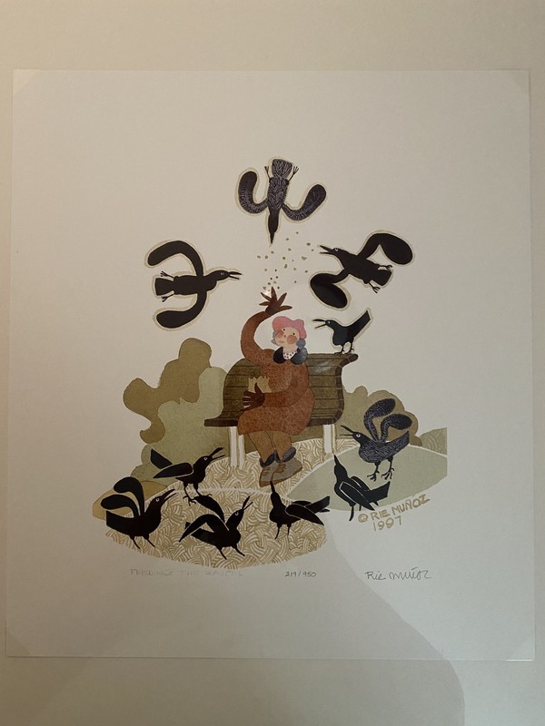 FEEDING THE RAVENS | Rie Munoz | Limited Edition Numbered | Ed 950 | #219
