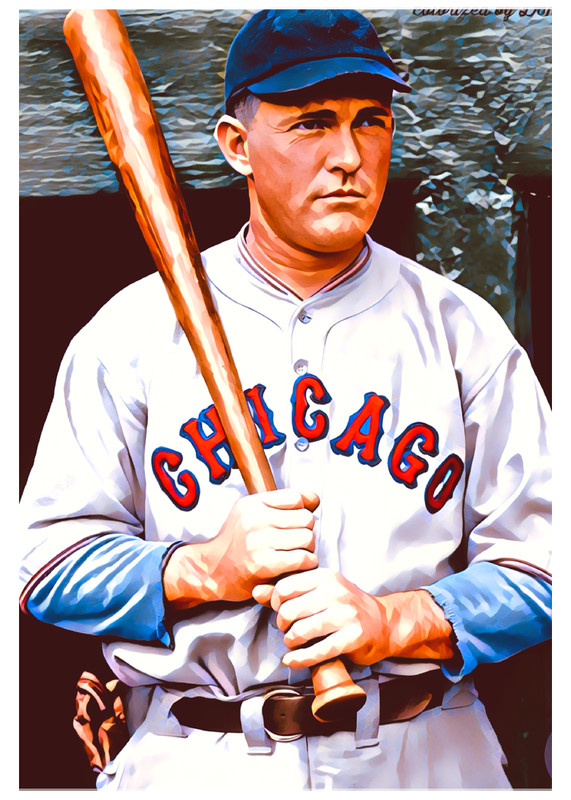 ROGER HORNSBY * Chicago Cubs * Fun Novelty * BASEBALL * Art Card * ATC ACEO