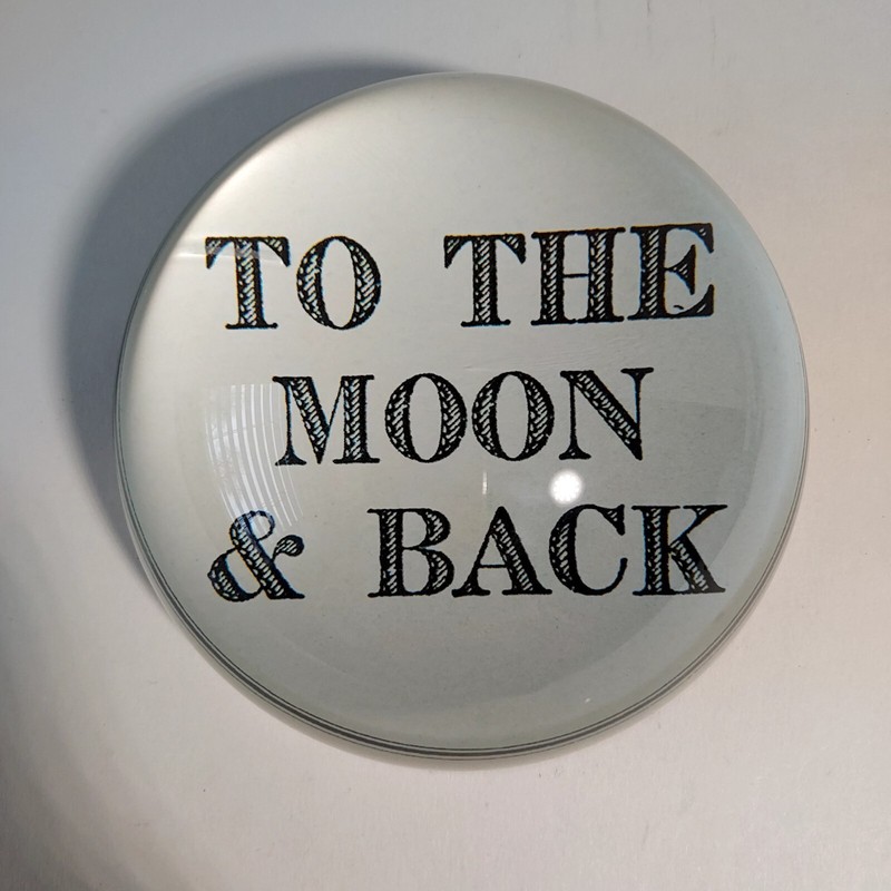 Sugarboo Designs «TO THE MOON AND BACK» Large Paper Weight