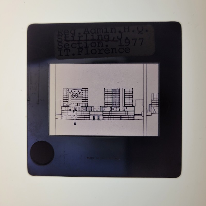 Admin Center Florence Italy Proposal James Stirling 35mm Glass Slides Lot of 23