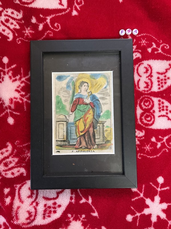 Art Print , ,FRAMED Antique, Dentistry Dentist , ST APPOLONIA