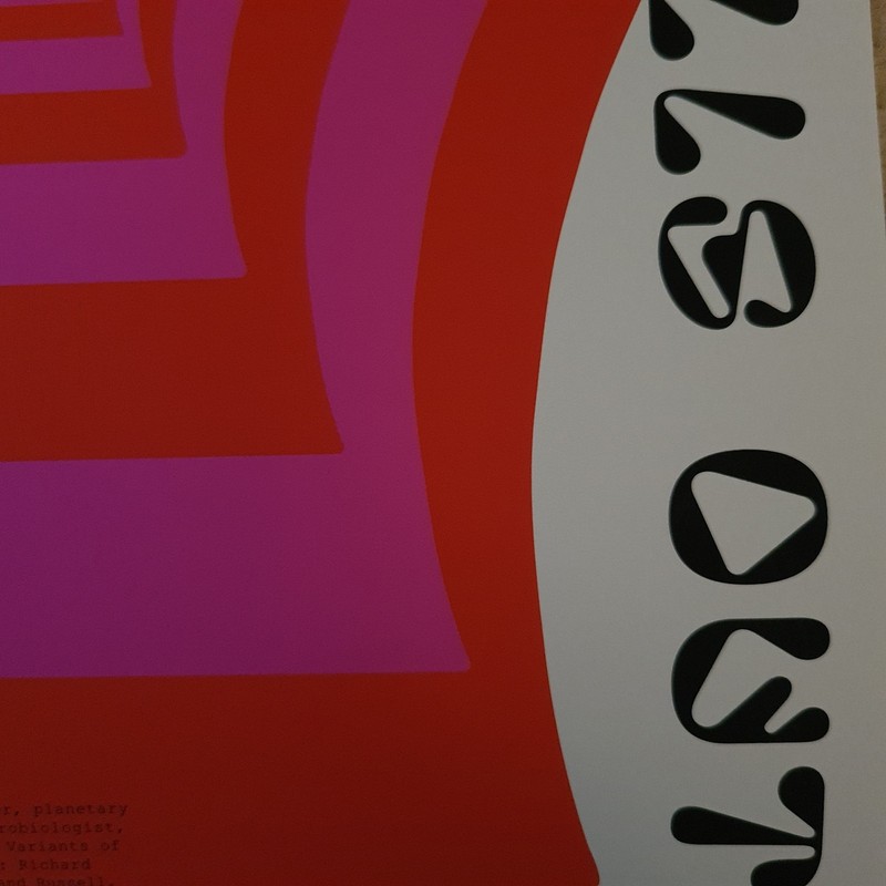 Open Mind by John Schulisch Poster Print thick art paper Red Pink A3 gallery