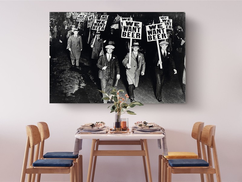 We Want Beer Protest Art Photography Canvas Print - Wall Art Home Decor gallery